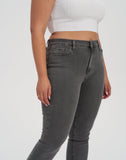 High Rise Skinny Ankle Jean - Smoke