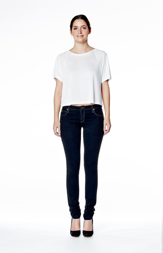 Mid Rise Skinny Jean Long - Ink