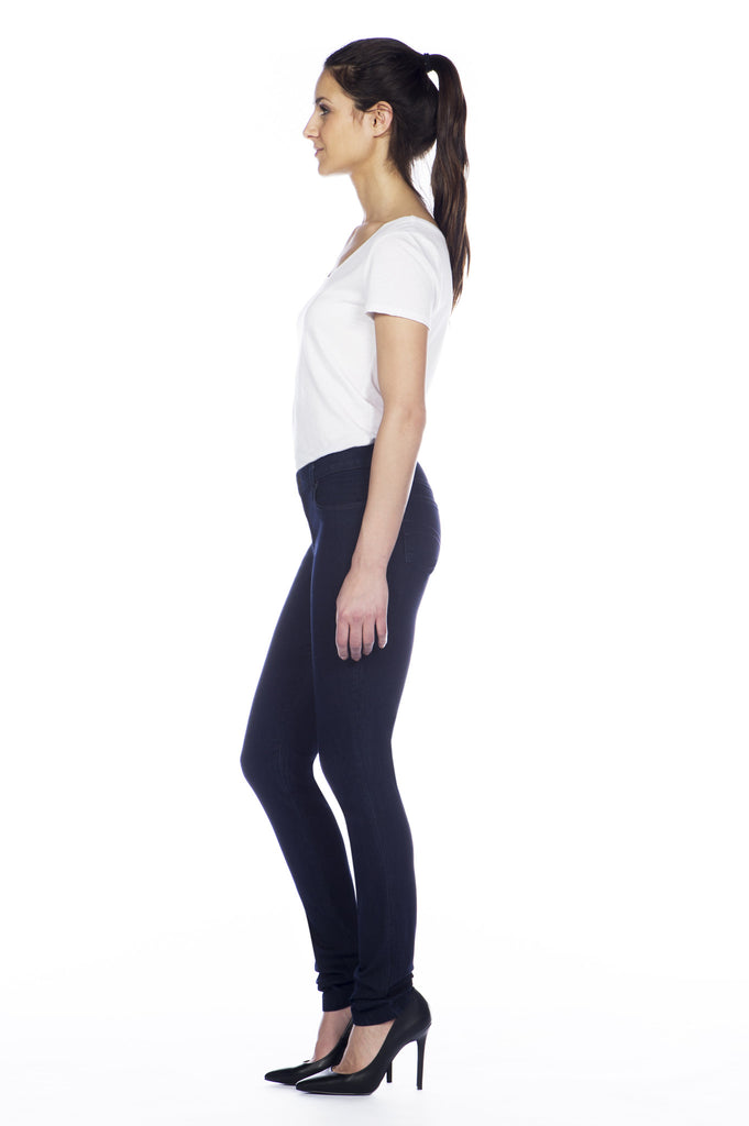 High Rise Skinny Jean Long - Rinse Indigo