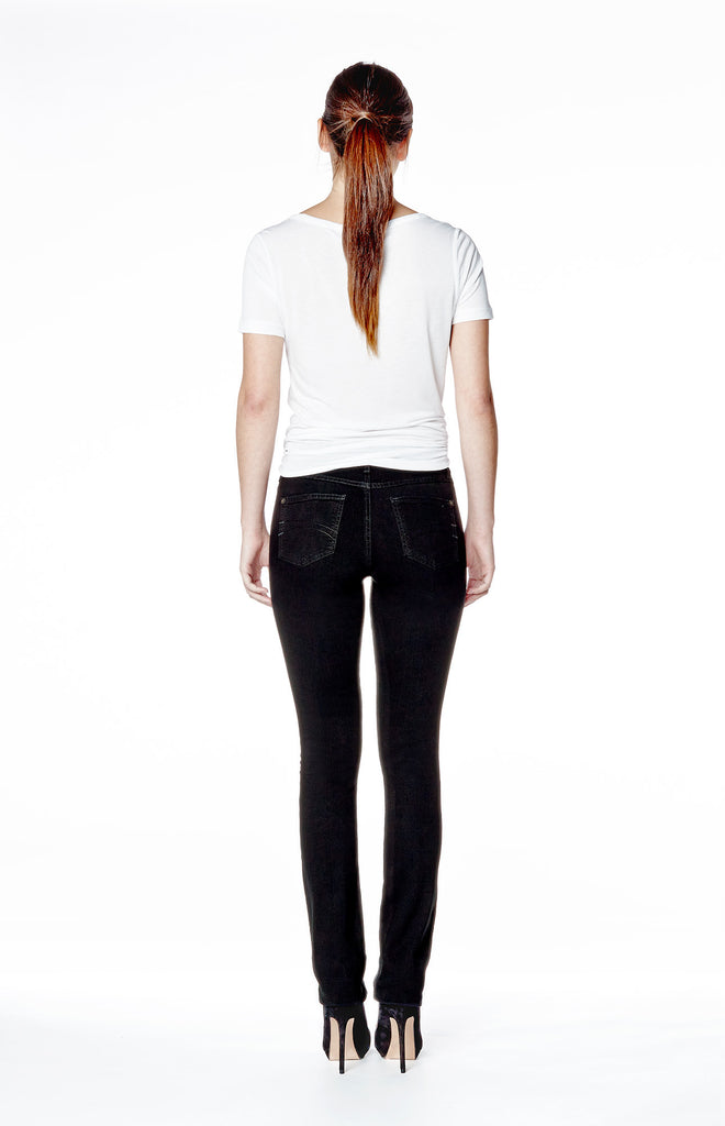 Sky Rise Slim Jean Long - Overdye Black