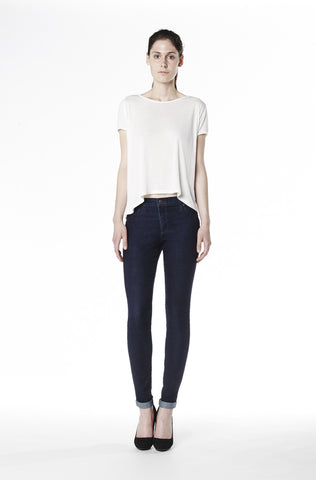 High Rise Skinny Ankle Jean - Marina