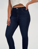 RACHEL High Rise Skinny Jeans - DK INDIE