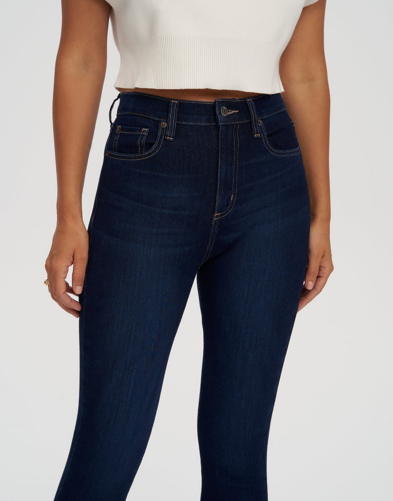 RACHEL High Rise Skinny Jeans - DK INDIE