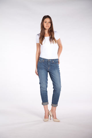 High Rise Skinny Ankle Jean - Marina