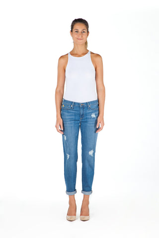 High Rise Skinny Ankle Jean - Marina