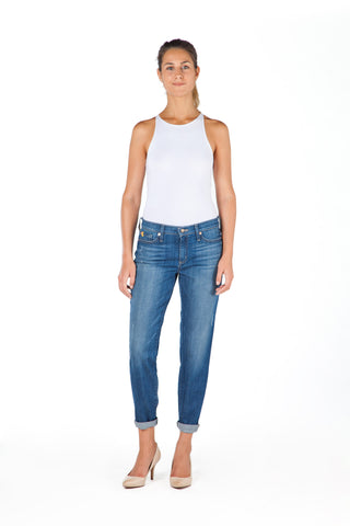 High Rise Skinny Ankle Jean - Marina