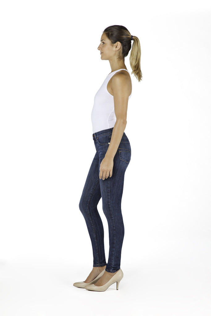 High Rise Skinny Ankle Jean - Spain