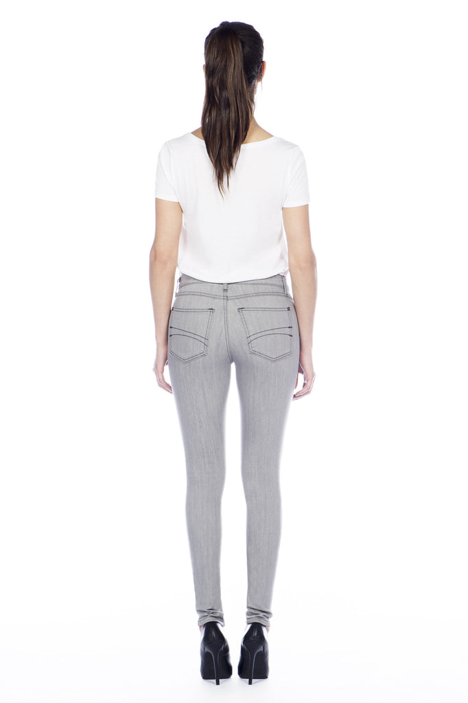 High Rise Skinny Ankle Jean - Cloud
