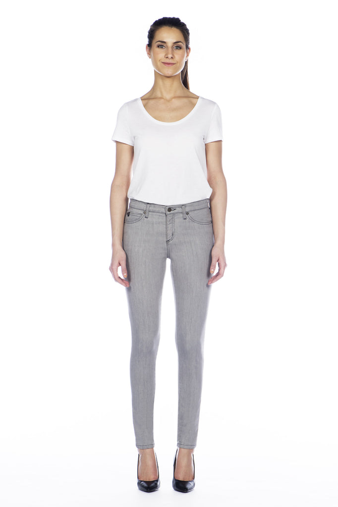 High Rise Skinny Ankle Jean - Cloud