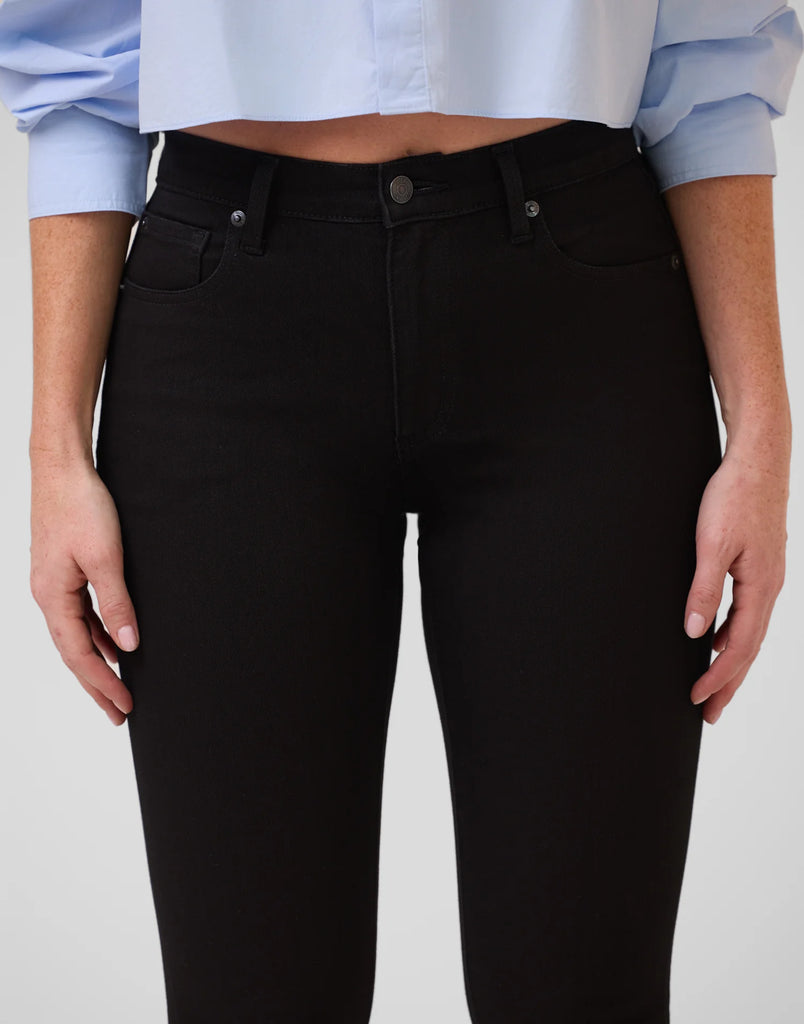 Classic High Rise Skinny Jean Long - Overdye Black