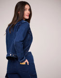 Classic Cut Denim Jacket in Classic Blue