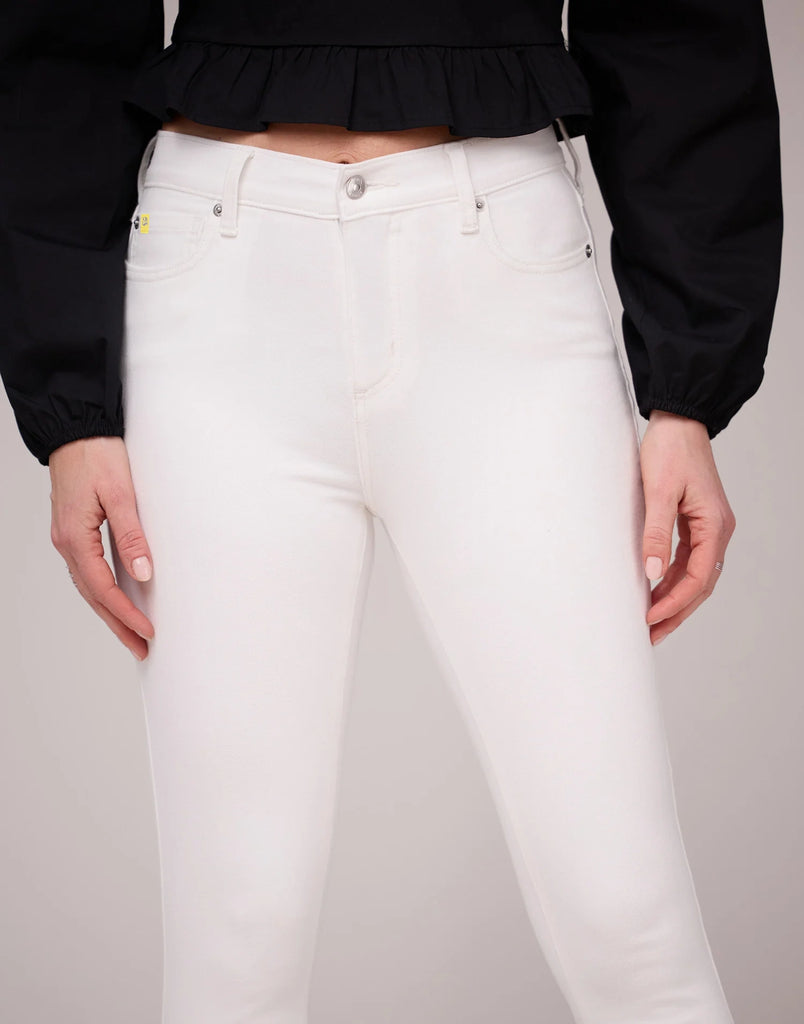 High Rise Skinny Ankle Jean - White